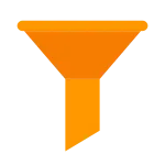 Filled Filter SVG Icon